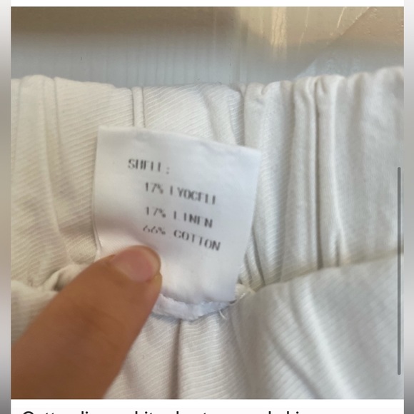 COPY - White cotton linen shorts, size xs, eur 34 - Picture 6 of 6